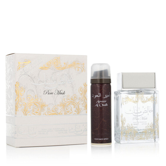 Unisex' Perfume Set Lattafa Pure Musk EDP 2 Pieces