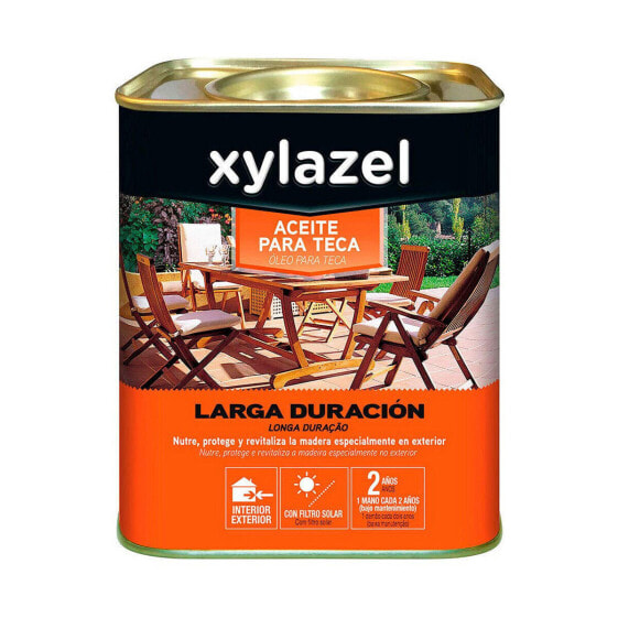 Тиковое масло Xylazel Хватает на долго Натуральный 750 ml матовый