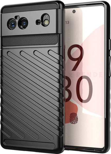 Hurtel Thunder Case elastyczne pancerne etui pokrowiec Google Pixel 6 czarny