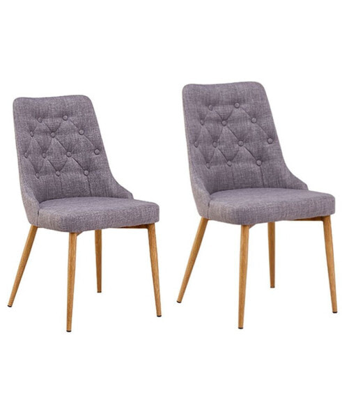 Jacobsen Upholstered Mid Century Side Chairs, Set of 2