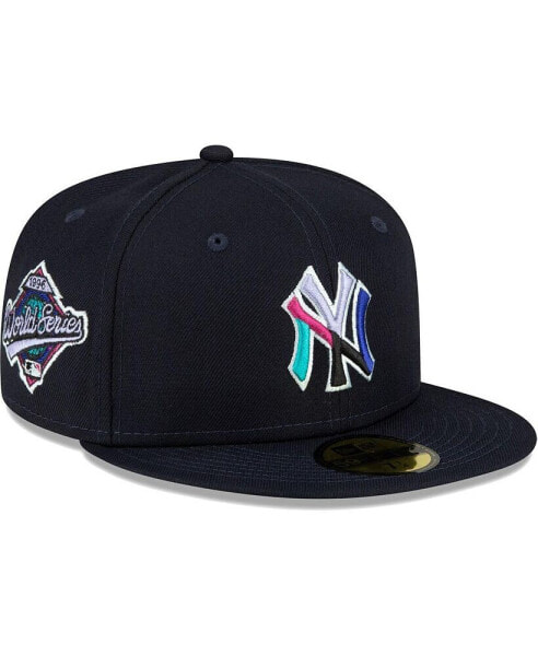 Men's Navy New York Yankees 1996 World Series Polar Lights 59Fifty Fitted Hat