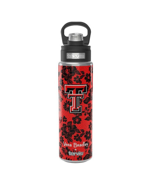 Бутылка с широким горлышком Vera Bradley x Tervis Tumbler Texas Tech Red Raiders 24 Oz Wide Mouth Bottle with Deluxe Lid