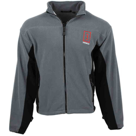 SHOEBACCA Microfleece Jacket Mens Grey Casual Athletic Outerwear 8097-GY-SB