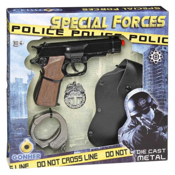 CPA TOY Police Set Pistol 8 Shots + Wives