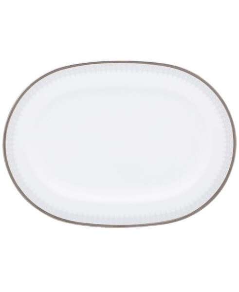 Silver Colonnade Oval Platter, 14"