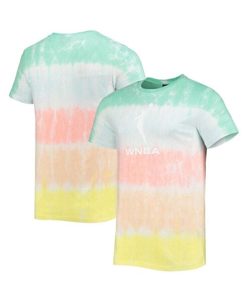 Men's Mint, Coral WNBA Logowoman Pride Tie-Dye T-shirt