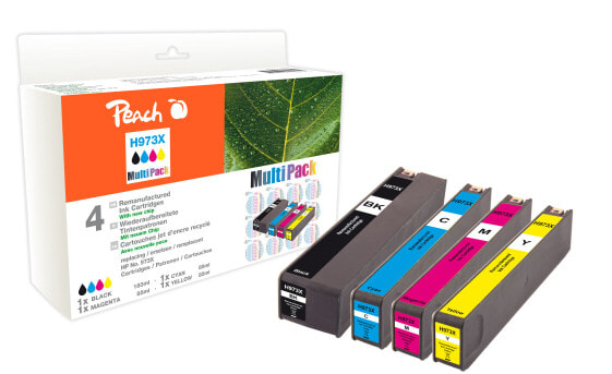 Peach 319972 - Compatible - Pigment-based ink - Black,Cyan,Magenta,Yellow - HP - HP PageWide Pro 450 Series HP PageWide Pro 452 dn HP PageWide Pro 452 dw HP PageWide... 183 ml