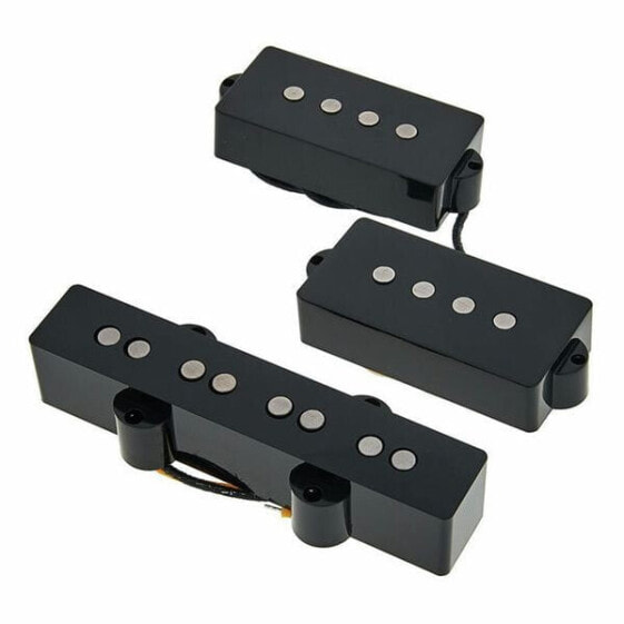 Lollar PJ-Bass Set HW bridge 4S Black