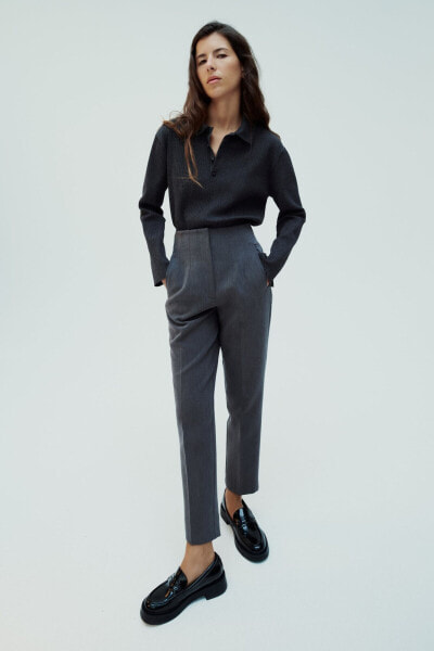 High-waist trousers