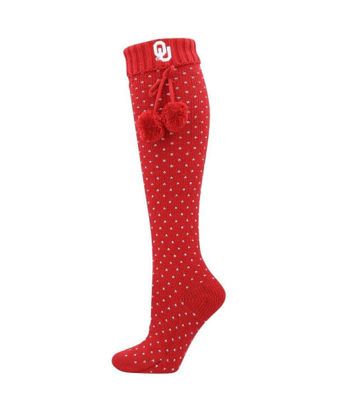 Women's Crimson Oklahoma Sooners Knee High Socks