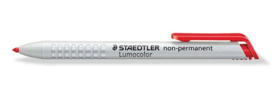 STAEDTLER Lumocolor 768 - Red - Brush tip - Red,White - Medium - 3 mm - Glass,Hardboard,Leather,Metal,Paper,Plastic,Stone