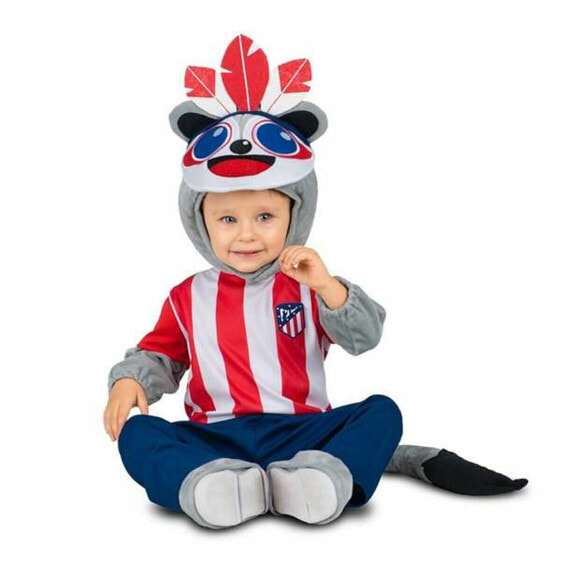 Карнавальный костюм для малышей Atlético Madrid Американский индеец Красный 5 Предметов