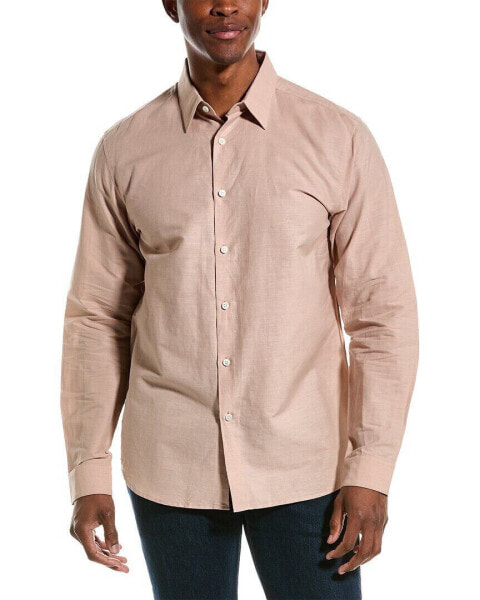 Theory Irving Essential Linen-Blend Shirt Men's Xs