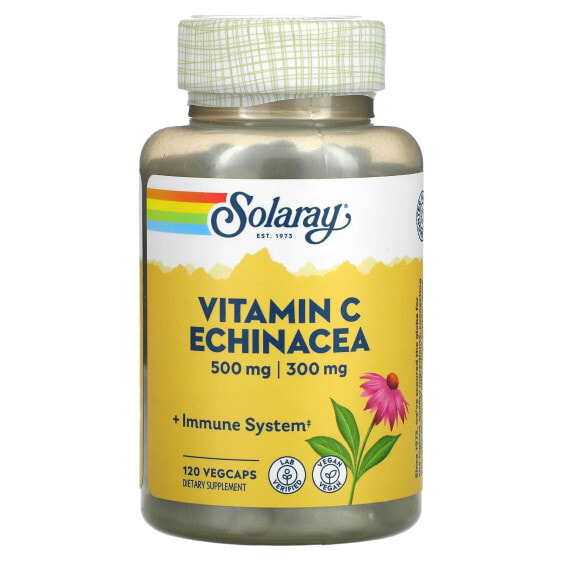 Vitamin C, Echinacea, 500 mg / 300 mg, 120 VegCaps