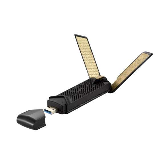 ASUS USB-AX56 - Wireless - USB - WLAN - 1775 Mbit/s - Black - Gold