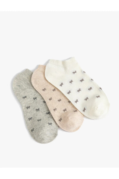 Носки Koton Fiyonk Patterned 3-Piece  - Patik Socks