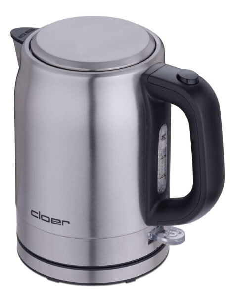 Электрический чайник Cloer 4519-1 L - 2200 W - Серебристый - Нержавеющая сталь - Беспроводной