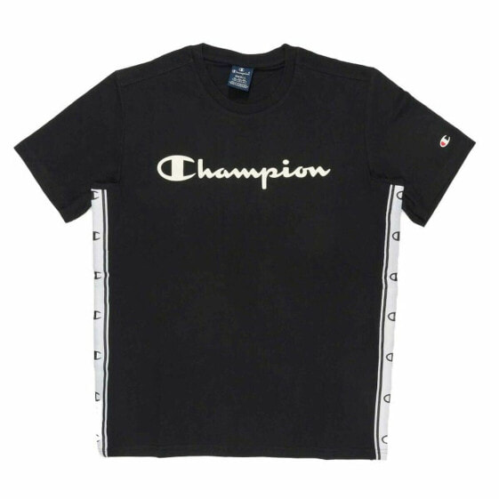 Футболка с коротким рукавом мужская Champion Crewneck Чёрный