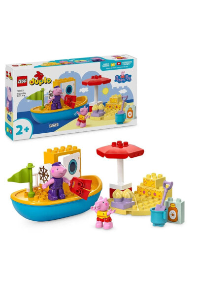 ® DUPLO® Peppa Pig Tekne Gezisi 10432 - 2 Yaş ve Üzeri Çocuklar için Yapım Seti (23 Parça)