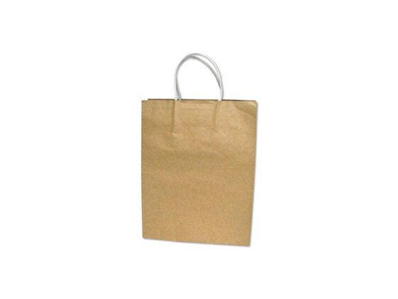 Consolidated Stamp 091566 Premium Large Brown Paper Shopping Bag, 50-Box