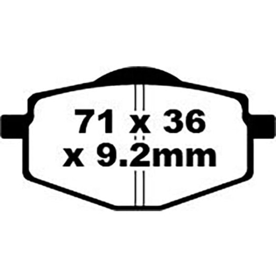 EBC SFA Series Organic SFA101 Brake Pads