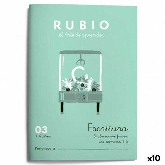 Тетрадь для письма и каллиграфии Cuadernos Rubio Nº03 A5 испанский 20 Листов (10 штук)