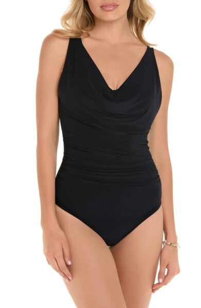 Womens Magicsuit Solid Suzette One Piece Swimsuit Sz. 12 Black 149226