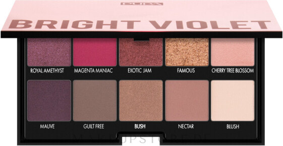 Lidschatten-Palette - Pupa Make Up Stories Palette 003 - Bright Violet