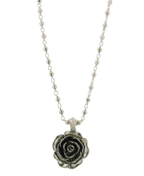 2028 enamel Flower Necklace