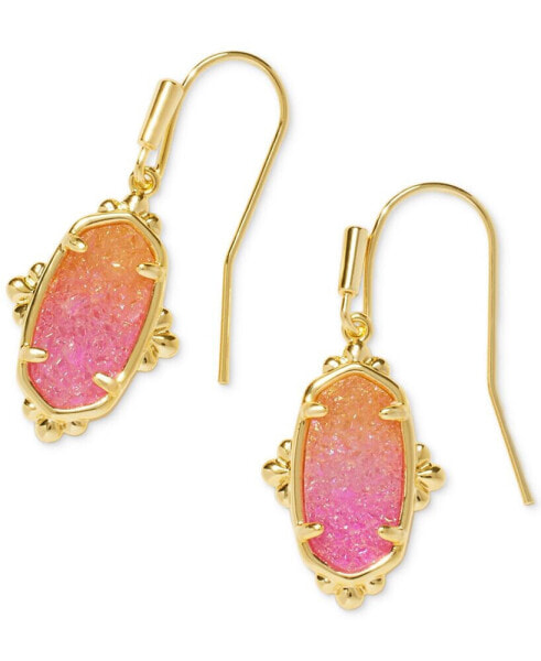 Drusy Stone Drop Earrings