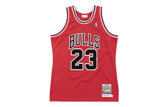 Баскетбольная жилетка Mitchell Ness NBA AU 87-88 23 AJY4CP19025-CBURED187MJO