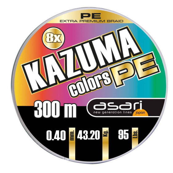 ASARI Kazuma Pro Colors PE 8X 300 m Line