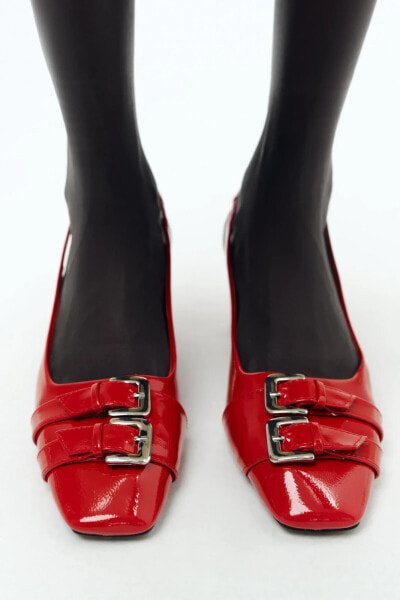 BUCKLED SLINGBACK SHOES