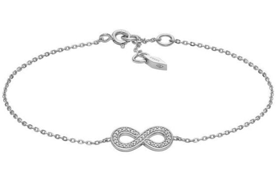 Timeless Infinity Silver Bracelet with Crystals JFS00633040