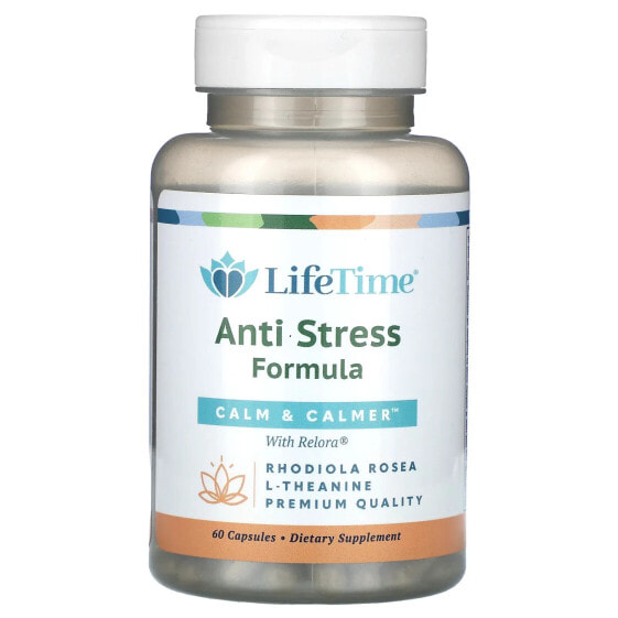 Витамины для нервной системы LifeTime Vitamins Calm & Calmer с Релорой, 60 капсул