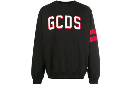 Толстовка унисекс GCDS с длинным рукавом Logo CC94U020029-002, черная