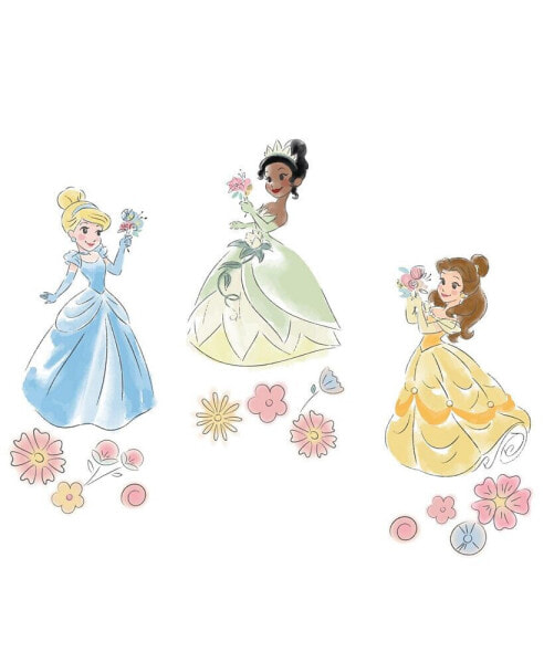Набор стикеров Disney Princesses Lambs & Ivy - Belle/Tiana/Cinderella.