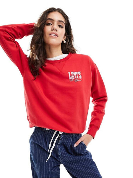 Levi's sweatshirt with small logo in red