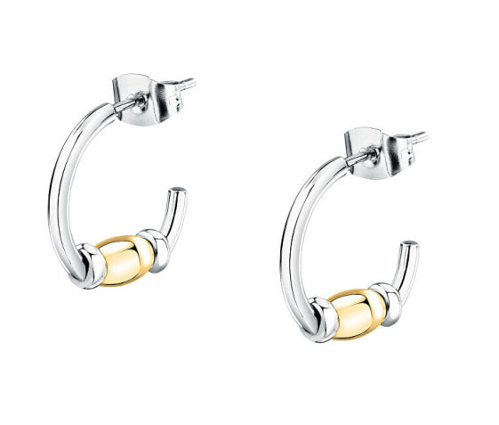 Charming bicolor hoop earrings Colori SAXQ13