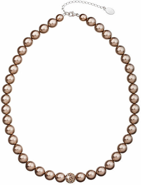 Pearl necklace 32011.3 bronze