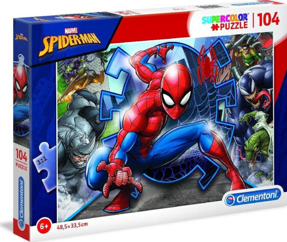 Clementoni Puzzle 104 elementy Super Kolor - Spider-Man
