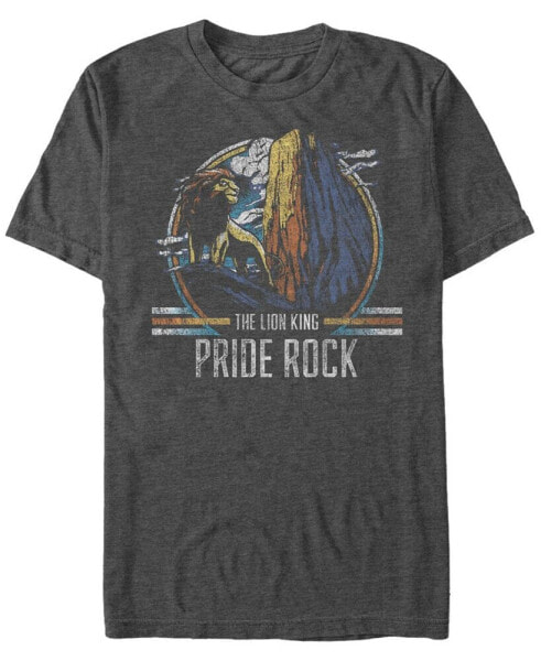Disney Men's The Lion King Vintage The King of Pride Rock Short Sleeve T-Shirt