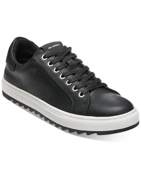 Karl Lagerfeld Men's Smooth Leather Tennis Sneaker