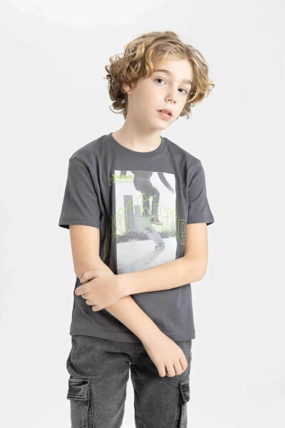 Erkek Çocuk T-shirt Antrasit B9470a8/ar82