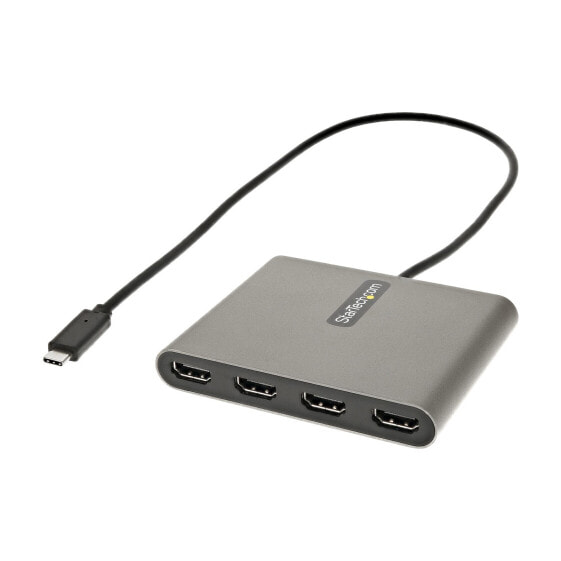 StarTech.com USB C to 4 HDMI Adapter - External Video & Graphics Card - USB Type-C to Quad HDMI Display Adapter Dongle - 1080p 60Hz - Multi Monitor Video Converter - Windows Only - USB Type-C - HDMI output - 1920 x 1080 pixels