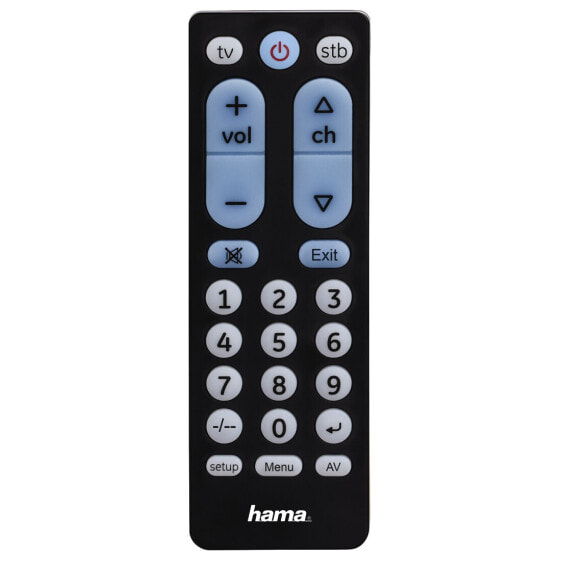 Hama 00040072 - STB - TV - IR Wireless - Press buttons - Black
