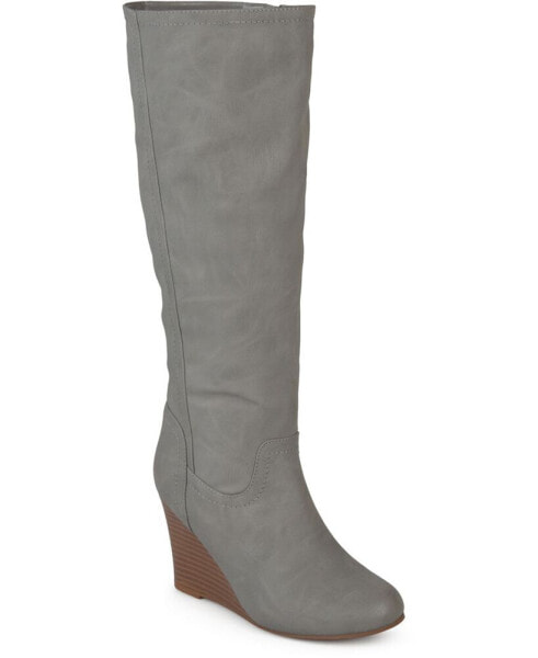 Women's Langly Wide Calf Wedge Boots