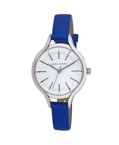 Women's Blue Grosgrain Strap Watch 32mm