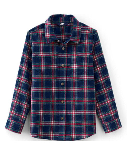 Girls Long Sleeve Flannel Shirt