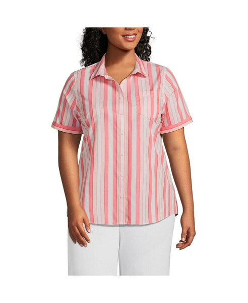 Plus Size Wrinkle Free No Iron Shirt